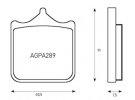 Bremsbeläge ACCOSSATO AGPA189 ST